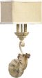 11 W Florence 2-Light Wall Sconce Pachment White Supply