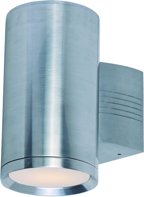 9 H Lightray 1-Light Outdoor Wall Light Brushed Aluminum on Sale