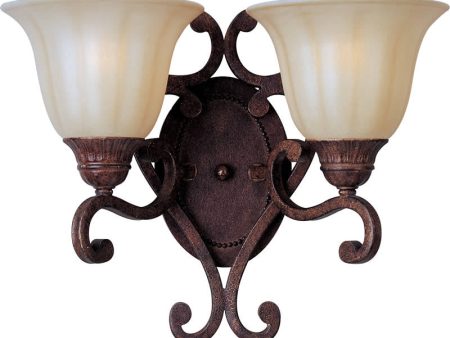 16 W Augusta 2-Light Wall Sconce Auburn Florentine Discount