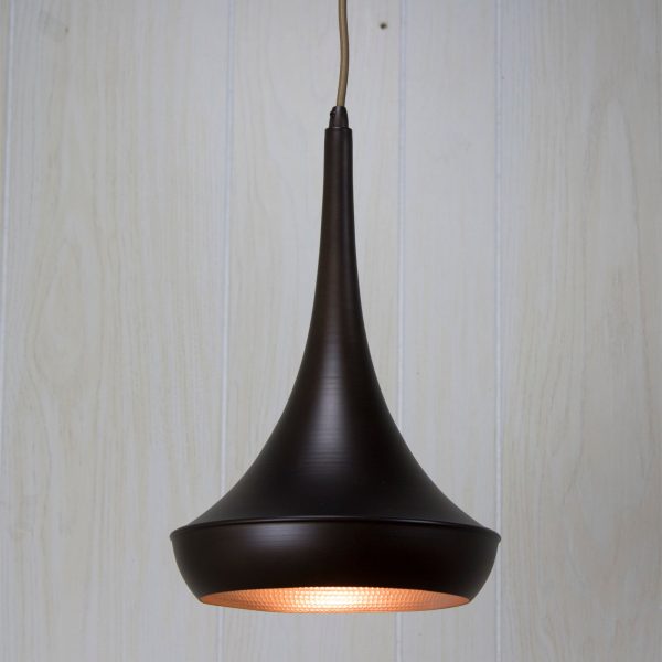 10 W 1-Light  Hammered Copper Pendant Online now