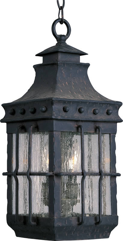 9 W Nantucket 3-Light Outdoor Hanging Lantern Country Forge Online Hot Sale