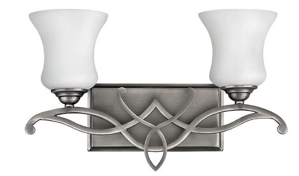 17 W Brooke 2-Light Bathroom Vanity Antique Nickel on Sale