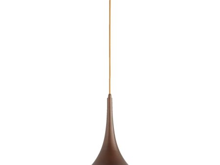 10 W 1-Light  Hammered Copper Pendant Online now