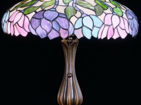 20 H Wisteria  Tiffany Table Lamp For Sale