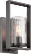 11 H Elements 1-Light Wall Lantern Charcoal Supply