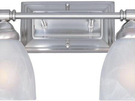 16 W Apollo 2-Light Bath Satin Platinum Sale