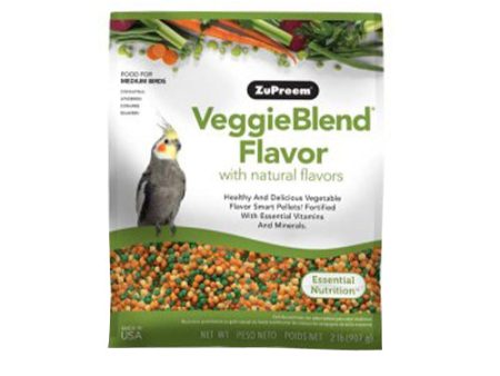 ZuPreem VeggieBlend with Natural Flavor Pelleted Bird Food for Medium Birds 1 Each 2 lb by ZuPreem For Sale