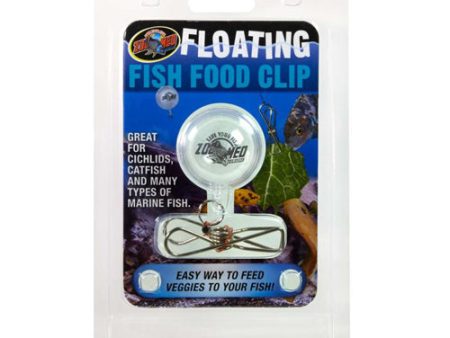 Zoo Med Floating Fish Food Clip Clear, Silver, 1 Each by Zoo Med Supply