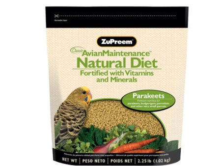 ZuPreem Natural Pelleted Bird Food for Parakeets 1 Each 2.25 lb by ZuPreem Supply