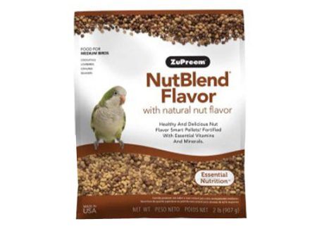 ZuPreem NutBlend with Natural Nut Flavor Pelleted Bird Food for Medium Birds 1 Each 2 lb by ZuPreem Sale