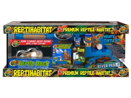 Zoo Med ReptiHabitat Aquatic Turtle Kit 20 gal. 1 Each by Zoo Med For Discount