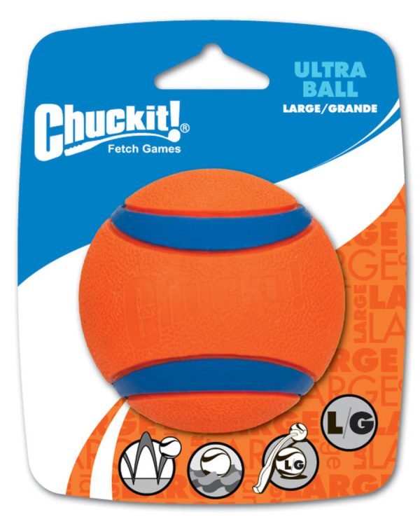 Chuckit! Ultra Ball Dog Toy Blue Orange by Chuckit For Cheap