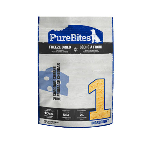 PureBites Freeze Dried Pure Dog Treats Cheddar Cheese, 1 Each 16.6 Oz by PureBites Online Hot Sale