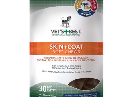 Vet s Best Skin & Coat Soft Chews 1 Each 4.2 Oz, 30 Count by Vet s Best For Cheap