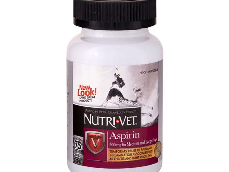 Nutri-Vet K9 Aspirin Liver Chewables Medium Large Dog Supply