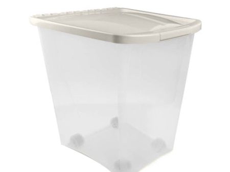 Van Ness Plastics Pet Food Container Dispenser White|Clear, 1 Each 50 lb by San Francisco Bay Brand Cheap