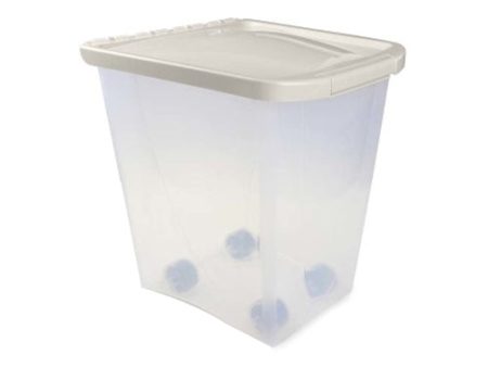 Van Ness Plastics Pet Food Container Dispenser White|Clear, 1 Each 25 lb by San Francisco Bay Brand Supply