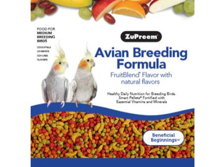 ZuPreem AvianBreeder FruitBlend Flavor Pelleted Bird Food for Cockatiels 1 Each 2 lb by ZuPreem Cheap