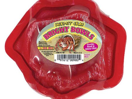 Zoo Med Hermit Crab Bright Bowl Neon Red, 1 Each by Zoo Med For Discount