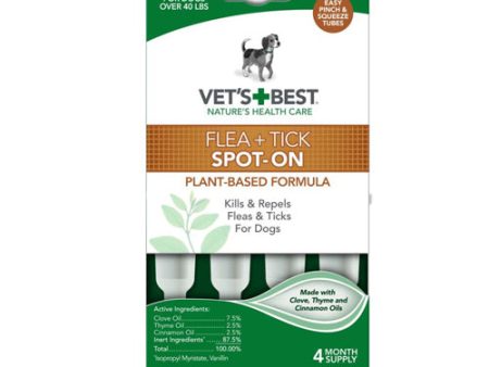 Vet s Best Flea and Tick Spot-On 1 Each 4.6 ml, 4 Count by Vet s Best Online