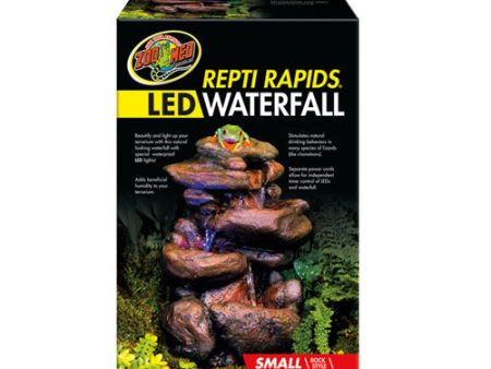 Zoo Med Repti Rapids LED Rock Waterfall Brown, 1 Each Small by Zoo Med Discount