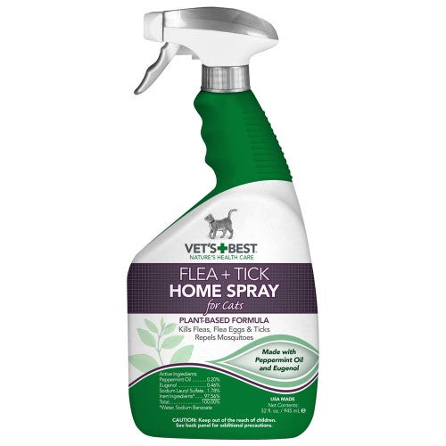 Vet s Best Flea and Tick Home Spray for Cats 1 Each 32 Oz by Vet s Best Online Hot Sale