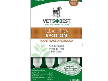 Vet s Best Flea and Tick Spot-On 1 Each 3.1 ml, 4 Count by Vet s Best Discount