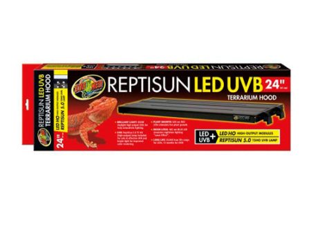 Zoo Med, Zoo Med ReptiSun T5 LED UVB Terrarium Hood, 1 Each 24 in Supply