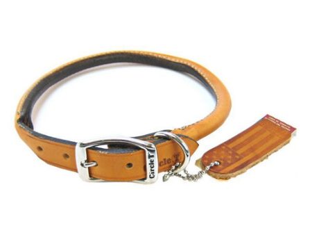 Round Collar - Tan 18  Neck by Circle T Leather Discount